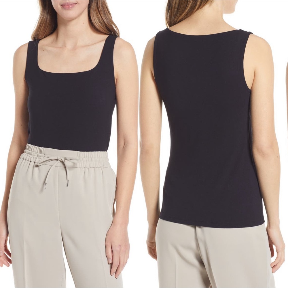 Halogen Square neck tank top